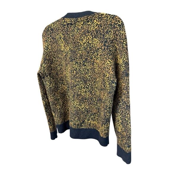 Saint Laurent Men's leopard jacquard jumper Wool Alpaca Size Medium $1560 - Picture 9 of 16